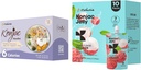 Hethstia Konjac Jelly Lychee Flavor met Collageen Peptides 10 Packs en Konjac Noodles Variëteit Glutenvrij 12 Packs Lage Calorie, Keto, Suikervrij, Gezond Eten