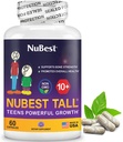 NuBest Tall 10+ Premium Bone Strength Formula, verbeterde immuniteit en algehele gezondheid voor leeftijd 10+ met calcium, vitamine D3, vitamine K2 en multivitaminen 60 capsules