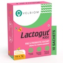 Lactogut Kidz Probiotica Poeder voor kinderen Eenvoudig te consumeren Probiotica voor kinderen Gut Health, Algemene Wellness en Immuniteit Vegan klinisch bewezen - 1Gx10 Sachets (Orange Flavour)