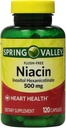 Spring Valley - Flush Free Niacin (B-3) 500 mg, 240 capsules (2 flessen van 120)