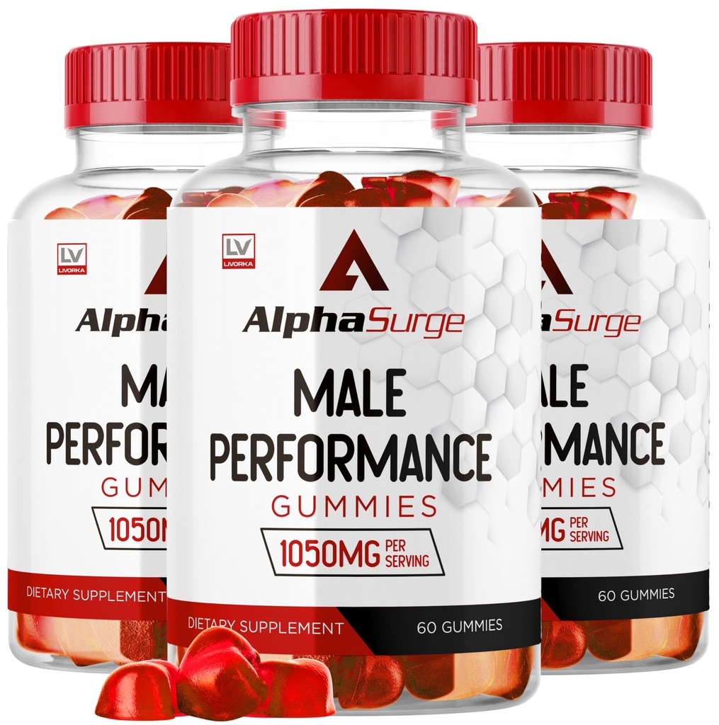 LIVORKA Alfa Surge voor mannen - Alfa Surge Gummies voor man, Alfa Surge Gummies 1050mg, Alfa Surge XL Gummie, Alfa Surge Gummies, Alfa Sugre Man, 180 Gummies voor 3 maanden