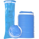 HCS Bulk Emesis Tassen Wegwerpen - Premium, Ziekenhuis Grade, Volwassenen & Kinderen - Kots Tassen Wegwerpen voor auto, reizen, thuisgebruik - Gooien, Kots, Kots - 144, Sterk (40 fl oz)