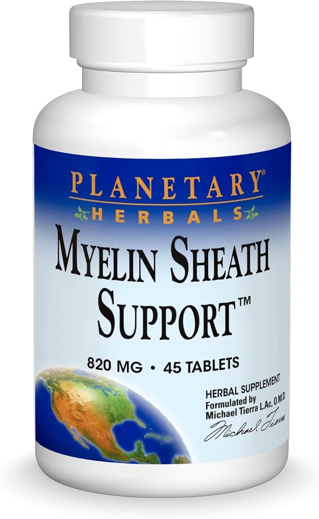 Planetaire kruiden Myelin Schedel Steun Tabletten, 45 Tellen