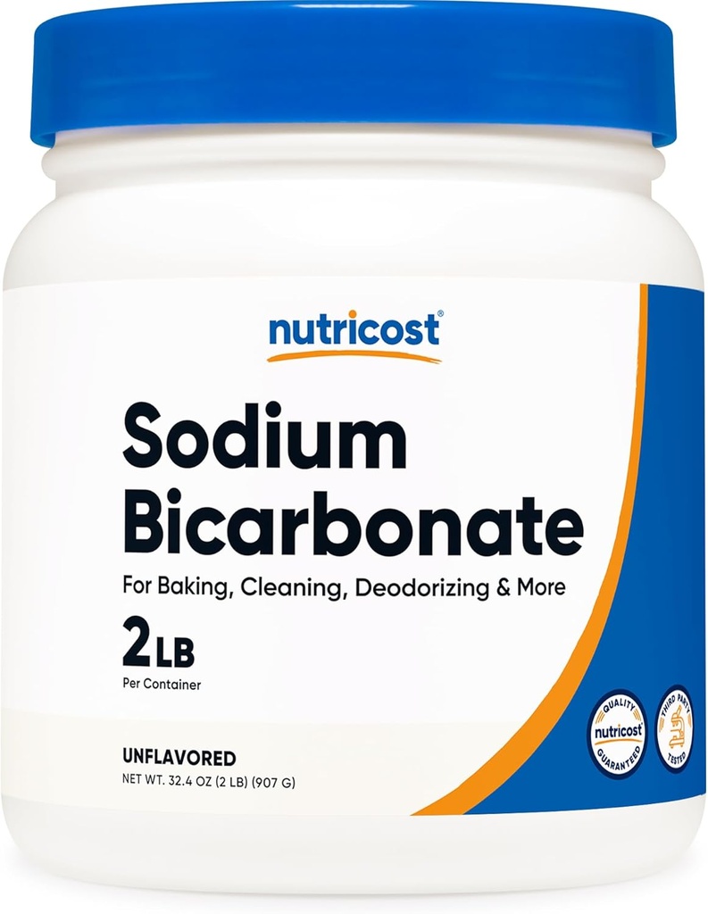 Nutricost Natriumbicarbonaat (2 LB) - 600 mg per portie, non-GMO, glutenvrij