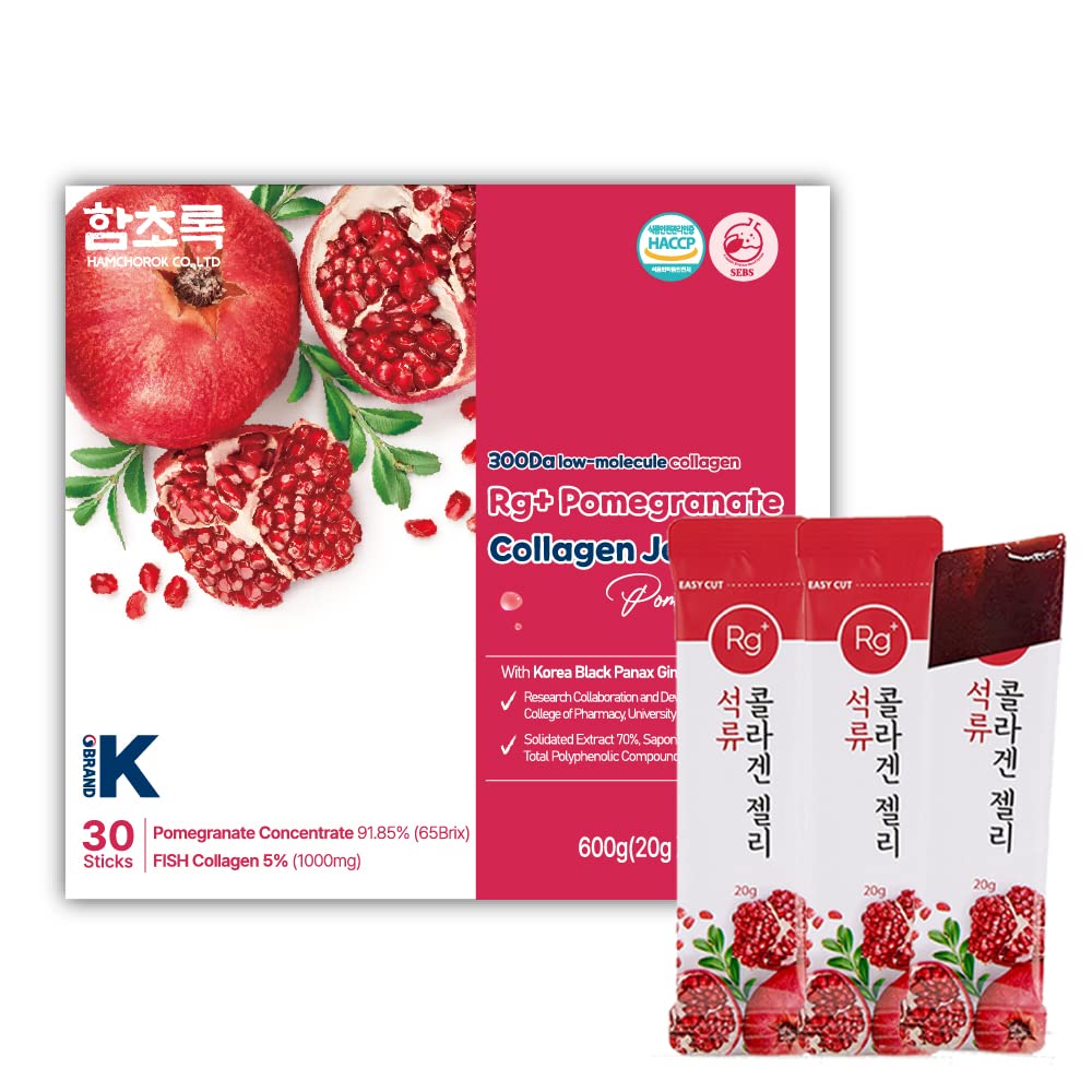 Anti-Aging Coréen-Beauté grenade Collagen Jelly Stick 20g*30 Stick/pour la peau, les ongles et la croissance des cheveux