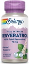 SOLARAY Guaranteed Potency Resveratrol, Veg Cap (Btl-Plastic) 75mg 60ct