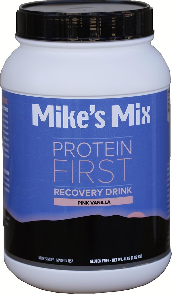 Mike's Mix Proteïne Eerste Herstel Drink 4 lbs-Roze Vanille, Real Food Product, Eenvoudige en Natuurlijke ...