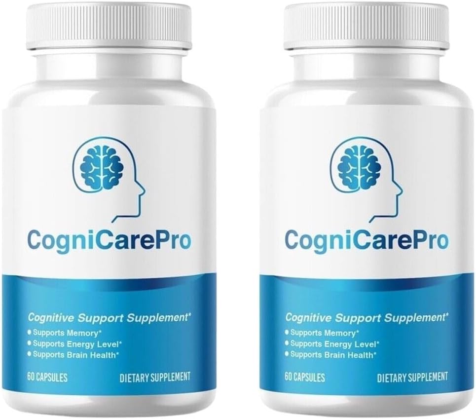 (2 Pack) Cogni Care Pro Brain Booster Pillen ter ondersteuning van hersen mist & geheugenverlies 120