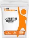 BulkSupplements.com L-carnitinetartraatpoeder - Aminozuurpoeder, carnitinesupplement - Unflavored & Glutenvrij, 1g per portie, 1kg (2,2 lbs) (verpakking van 1)