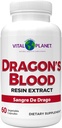 Vital Planet - Dragon's Blood Resin Extract Croton Lechleri Sangre de Drago (Sangre de Grado) Digestive Health Supplement Sustainably Sourced from   Rainforest of Peru, 500mg 60 Capsules