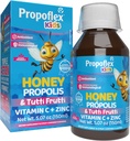 Beelife Bee Propolis Cough Syrup Kids- Triple-Action - Natural Syrup, Brazilian Green Propolis, Zink, Bromelaine, Vitamine C- Ondersteuning Immuniteit & Herstel - uit Brazilië, Tutti Fruit smaak, 150 ml