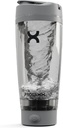 Promixx PRO Shaker Bottle New Edition – Rechargeable, Powerful for Smooth Protein Shakes – includes Supplement Storage, BPA Free, 20oz Cup, Cool Gray