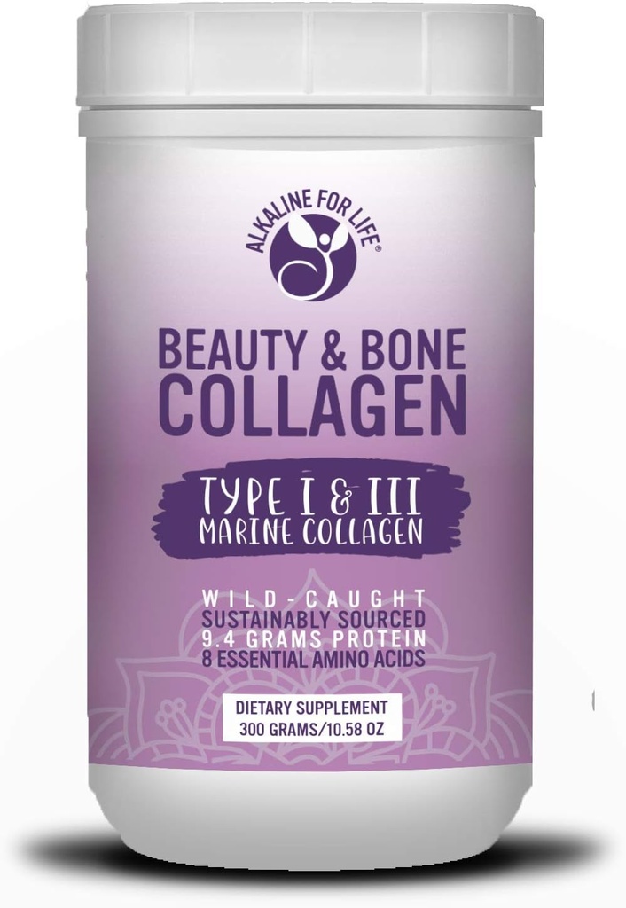 Schoonheid & bot Marine Collageen 8 essentiële aminozuren 9 Gram Proteïne 30 Day Supply
