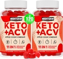 Apple Cider Vinegar Gummies, Max Strength Keto Acv Gummies met groene thee, probiotica, B12, B6, Keto Support, Apple Cider Vinegar met moeder voor detox & Cleanse, Digestie & Gut, Vegan, 120 Telt