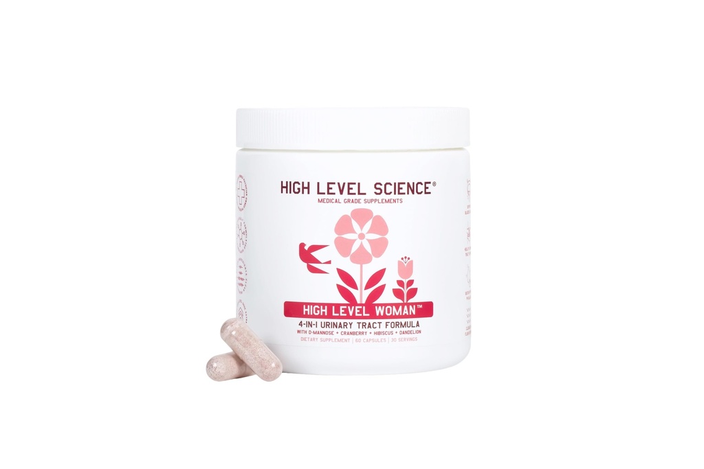 High Level D-Mannose 1000mg, Urinaire Tract & Bladder Health Support, D Mannose Supplementen voor vrouwen, Cranberry, Hibiscus & Dandelion, Utri Cleanse, 60 Capsules, Vegetarisch, Glutenvrij