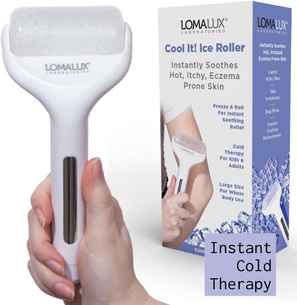 Loma Lux Cool! ICE Roller - Het hele lichaam Koude therapie Tijdelijk Verlicht huid jeuk, huidirritatie, eczeem, huiduitslag, lichte brandwonden, zonnebrand