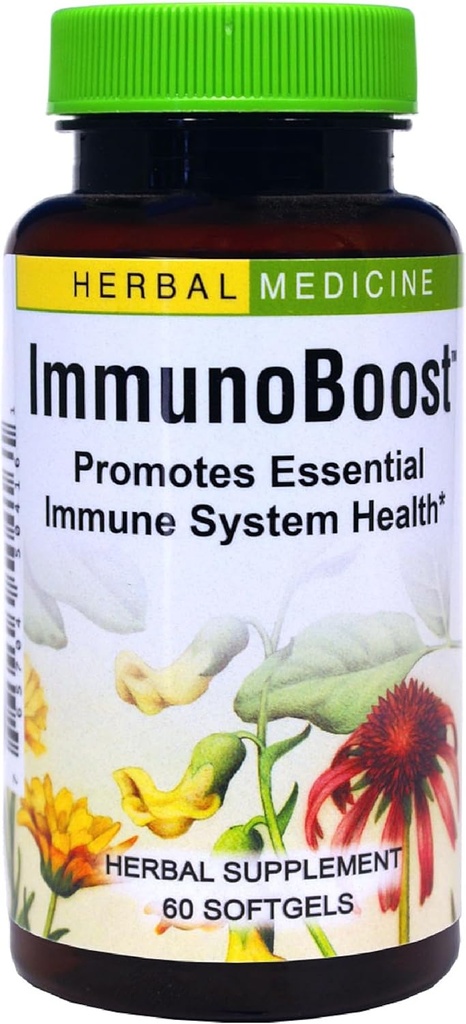 Kruiden Etc. Immunoboost - Herbal Supplement for Immune System Support - Immune Health Support with Echinacea Angustifolia, Astragalus & Calendula - Glutenvrije - 60 Softgels (60 Servings)