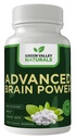 GREEN VALLEY NATUURLIJKE - Geavanceerde Brain Power - Ondersteunt gezonde, normale hersenfunctie, focus en concentratie, klinisch geformuleerd om Gezonde Hersen Helderheid te ondersteunen. (1 fles, 60 stuks)