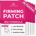 Firming B12 Patches (Pack van 36) - 100% natuurlijke vitamine Patches voor vrouwen, energie en body support, Self-Adhesive Transparante Patches - Verbeterde formule