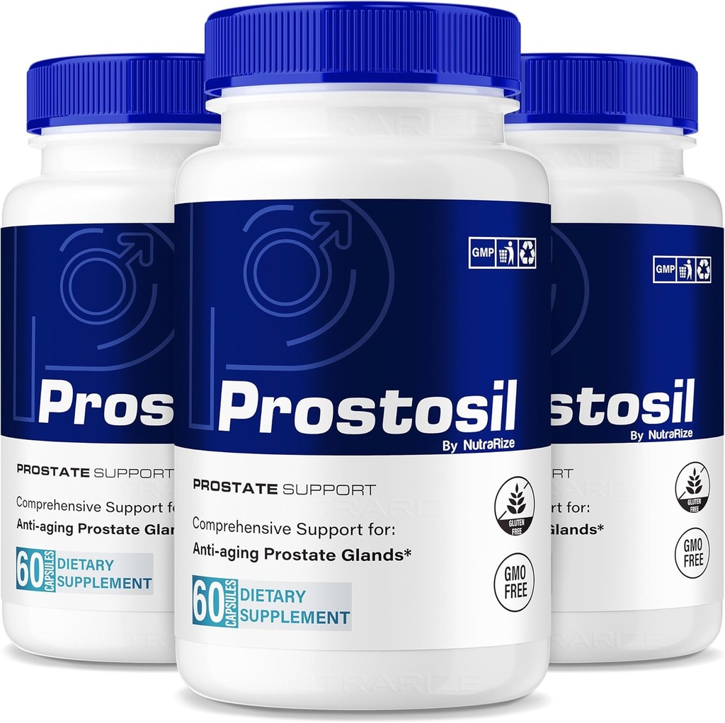 (3 Pack) Prostosil Capsules, Alle Natuurlijke Formule voor Prostaatgezondheidsondersteuning, Maximale sterkte Kruidensupplement voor controle en algemene gezondheid, Prosto sil Vitamine Pillen Officiële beoordeling (180 Capsules)