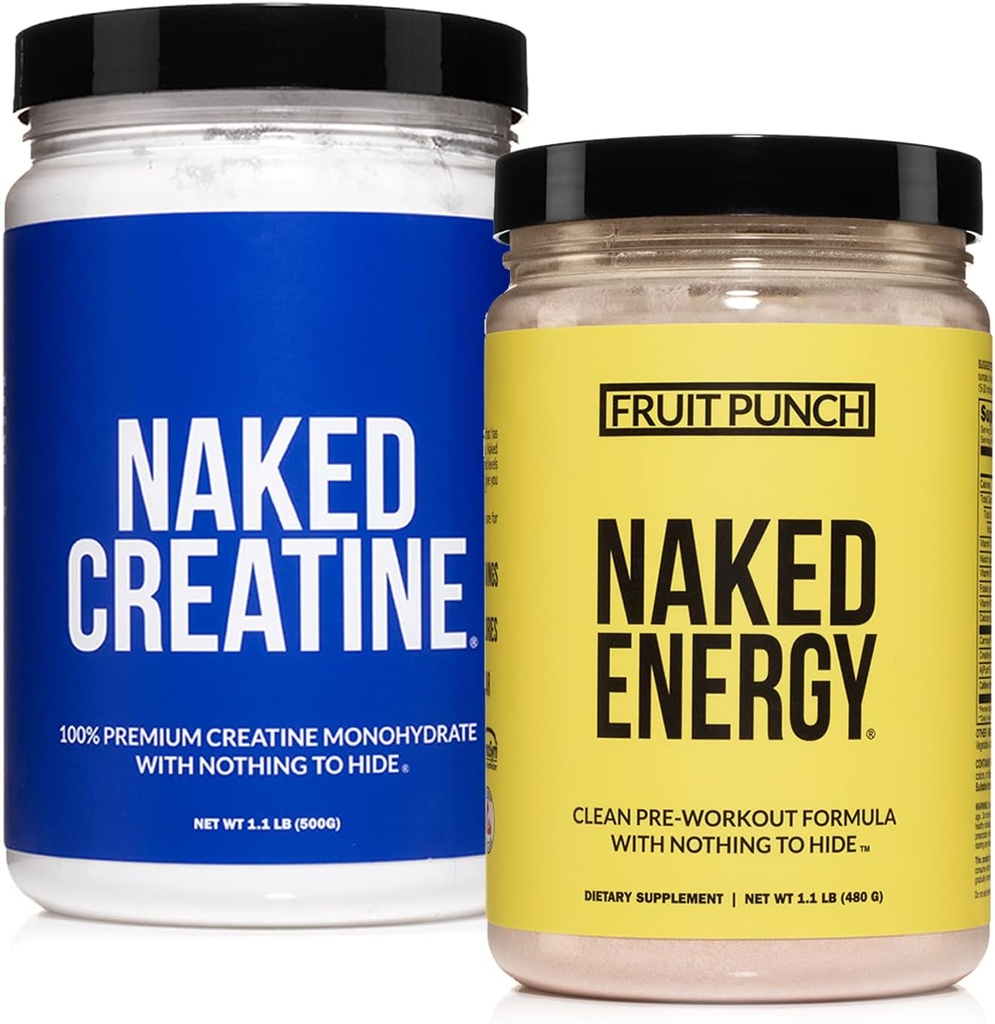 Naked Workout Herstel bundel: Fruit Punch Energie Creatine