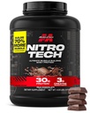 Muscletech Wei Protein Powder (Milk Chocolate, 4 pond) - Nitro-Tech Ultimate Muscle Building Formula with Wei Protein Isolaat - 30g of Protein, 3g of Creatine & 6.8g of BCAA - Packaging May Vary