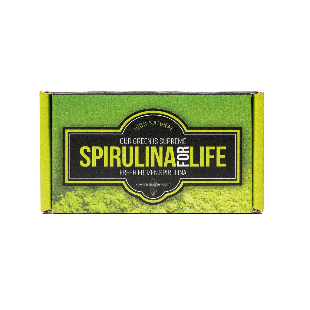 Spirulina 7 Stick Pack 7 Day Supply Spirulina Live Flash Frozen 100% Pure Grown in Alkaline Water Gegroeid, Geoogst en bevroren in de VS Meest complete Super Eten en Natuurlijke Multivitamine