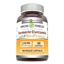 Verbazingwekkende Formules Kurkuma Curcumin met Bioperine Supplement 