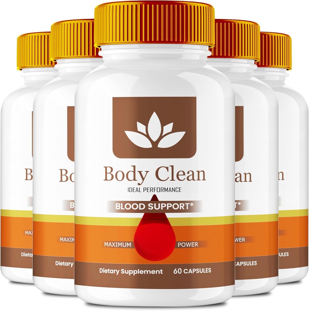Body Clean Pillen, Officiële BodyClean Supplement Capsules - Maximale sterkte, Lichaamsschoon Alle Natuurlijke Formule Pillen, BodyCleanse Glyco Optimizer Complex, BodyClean Health Support Reviews (5 Pack)