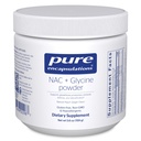 Encapsulations pures Poudre de NAC + Glycine - Support immunitaire, nettoyage de détox et production de glutathion* - Acides aminés essentiels - Sans gluten et sans OGM - 5,6 oz