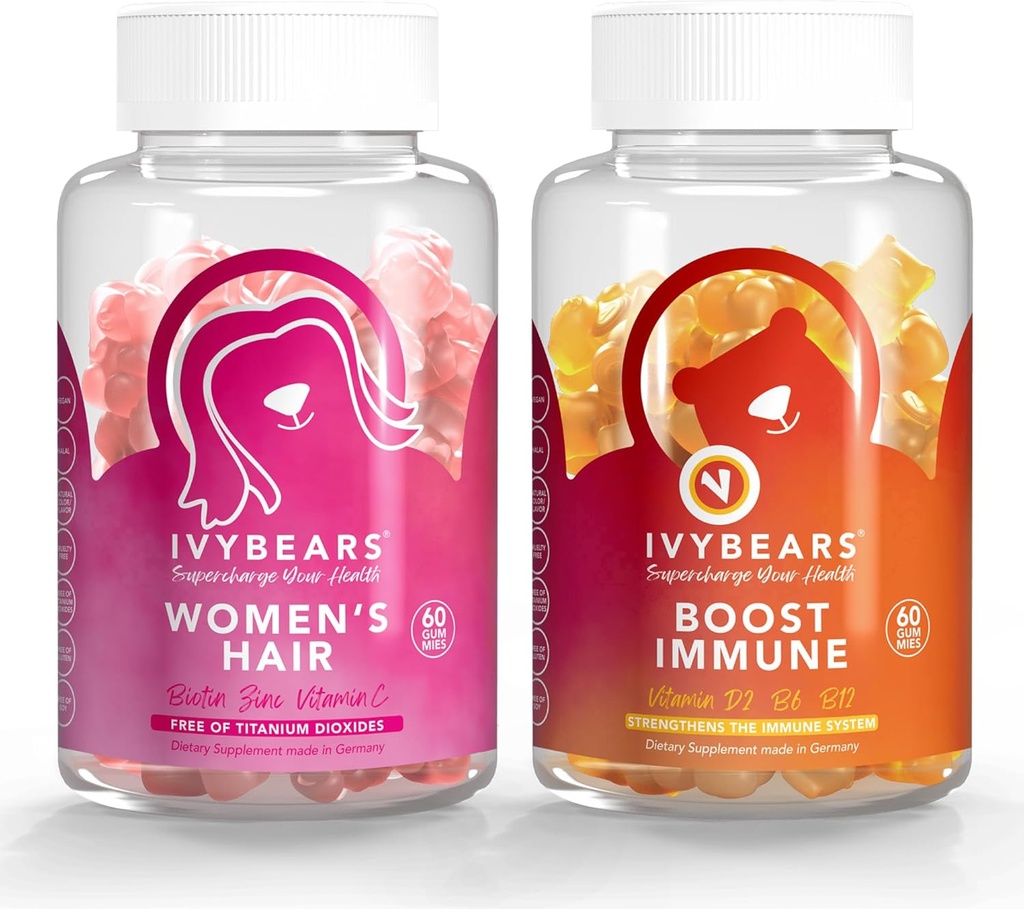 IvyBears® Vrouwen Haar & Immuun Support Bundle 