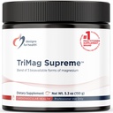 Designs for Health TriMag Supreme Powder - 300mg Triple Magnesium Drink - May Support Heart Health & Energy - Magnesium Orotate, Glycerofosfaat + Bisglycinate Chelate (30 Servings / 150g)