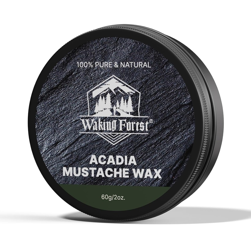 Waking Forest Snor Wax voor mannen Sterke Hold snor wax Train Tame & Style Sandalwood Baard Wax voor mannen Alle natuurlijke ingrediënten 2oz, 1 Pack