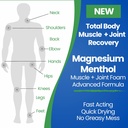 Menthol Relief Muscle and Joint Foam - Magnesium Spray Menthol Formula - Joint and Muscle Relief 