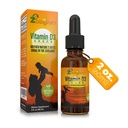 Vitamine D druppels voor zuigelingen - Baby Vitamine D druppels 1000 IE 2Fl Oz - Liquid Vitamin D3 Biologische met Max Absorptie Formule voor pasgeborenen, peuters, kinderen en volwassenen