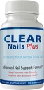 Clear Nails Plus pillen supplement - Geavanceerde unieke haargroei vitaminen en mineralen met Biotine - Glutenvrije 60 capsules - Haar Lash huid en nagels Extra sterkte formule groei Booster