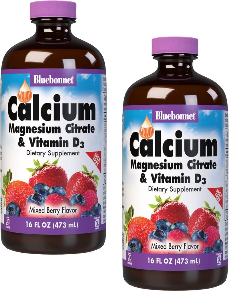 LQD Calcium Magnesium Citrate (Mixed Berry) 2-Pack