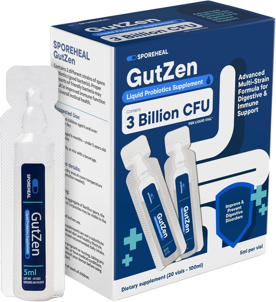 GutZen Liquid Probiotic Supplement for Gut & Digestief Health
