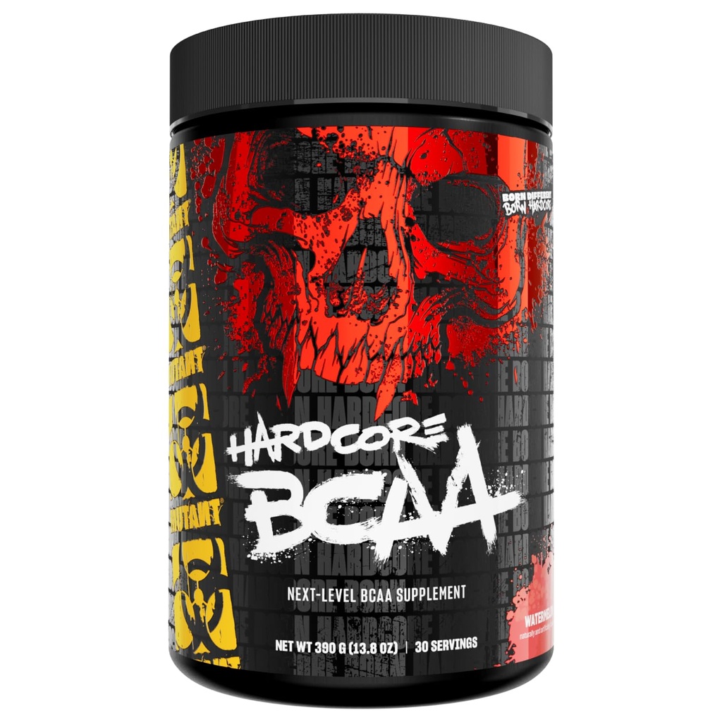 Mutant Hardcore BCAA - Pre-, Intra- of Postworkout BCAA Next Level vertakt-Chain Aminozuren Supplement 
