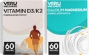 Bone Health Complete Duo Lifestyle Patches Vita D3/K2, Calcium Magnesium - Zelfklevende tijd Release Topische Patch, 8-10 Uur (60 Day Supply)
