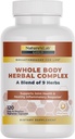 Nature's Lab Gold Whole Body Herbal Complex - Kurkuma, Boswellia, Ginger, Green Tea, Rosemary - 120 Capsules (60 Day Supply)