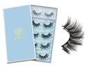 DYSILK Cils faux cils - Cils de l'œil Cils de vison 5 paires Cils 6D Cils Pack Fucky Cils faux cils naturel look Wispy Cils bande Faux faux cils Extensions Kit 001-15mm