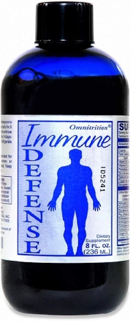 Omnitrition's Immune Defense Dietary Supplement met 10 Chinese Paddenstoelen en Antioxidant Blend voor Optimale Voeding - 8 Ounce Fles