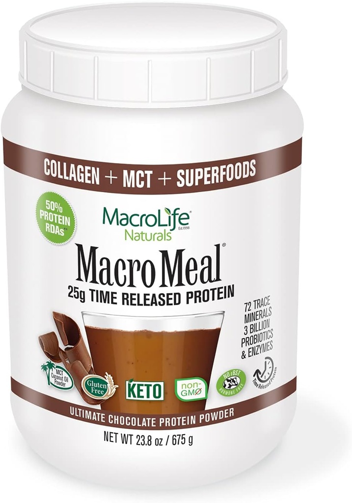 MacroLife Naturals MacroMeal Omni Protein - Chocolade - 15 porties
