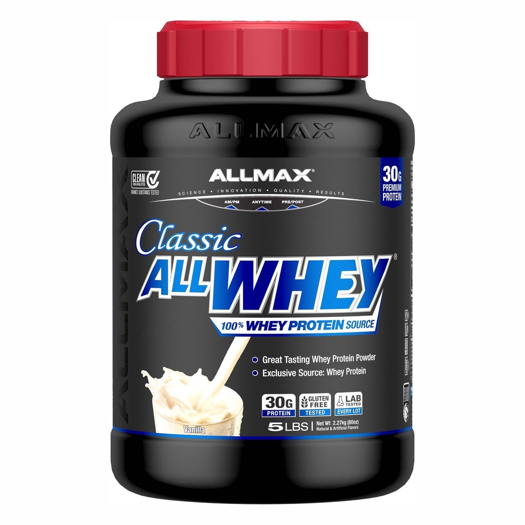 ALLMAX Nutrition AllWhey Classic Wei Proteïne, Vanille, 5 lbs