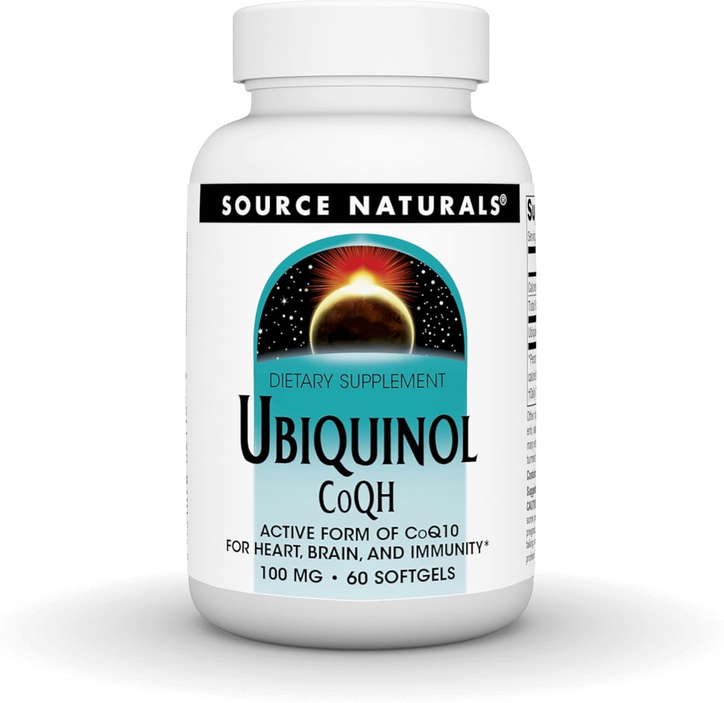 Source Naturals Ubiquinol CoQH 100mg Servant - 60 Softgels