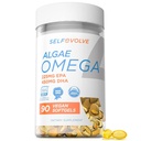 Algen Omega 3 1.500mg - Veganistisch supplement met gepatenteerde Life's Omega 3 - Hoge dosis EPA & DHA - Beter dan visolie - ondersteunt hart, hersenen, gezamenlijke gezondheid - 90 Vegan Softgels