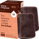 Marie Originals Itch Relief Soap Body Wash Bar - Alle natuurlijke Instant Relief van Insect Bites, Chicken Pox, Chiggers en andere huid irritaties dwz. Anti-jeuk Kalmerende Zeep (2 verpakkingen)