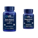 Levensverlengstuk Bone Restore + Vitamine K2 Vitaminen en Mineralen Onderhoud Bone Health & Strength & Magnesium Caps, 500 mg, Magnesium Oxide, Citrate, Succinate, Heart Health, Healthy Bones