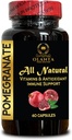 Granaatappelextract - Granaatappelextract Polyfenolensupplement, Joint Support, Antioxidant, Granaatappelzaadextractsupplement, Immuunbooster - 1 fles 60 capsules